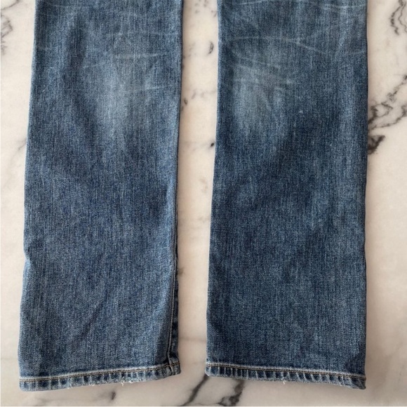 Goldsign Stevie Denim Patchwork high rise straight leg jeans - Picture 14 of 15